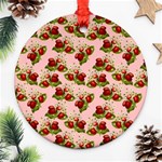 vintage strawberries Round Ornament (Two Sides)