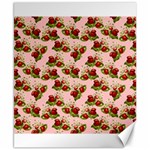 vintage strawberries Canvas 8  x 10 