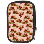 vintage strawberries Compact Camera Leather Case