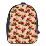 vintage strawberries School Bag (Large)