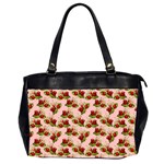 vintage strawberries Oversize Office Handbag (2 Sides)