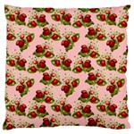 vintage strawberries Large Cushion Case (One Side)