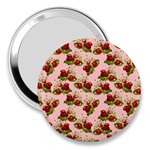 vintage strawberries 3  Handbag Mirror