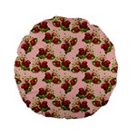 vintage strawberries Standard 15  Premium Round Cushion 