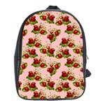 vintage strawberries School Bag (XL)