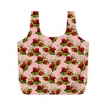 vintage strawberries Full Print Recycle Bag (M)