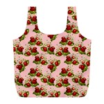 vintage strawberries Full Print Recycle Bag (L)