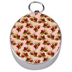 vintage strawberries Silver Compass