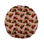 vintage strawberries Standard 15  Premium Flano Round Cushion 