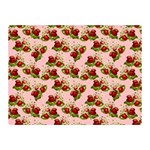 vintage strawberries Double Sided Flano Blanket (Mini)