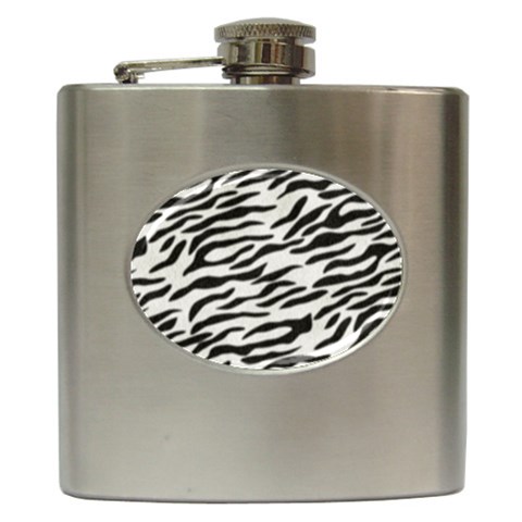 an_texture08 Hip Flask (6 oz) from ArtsNow.com Front