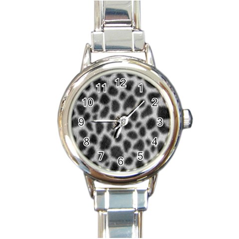 an_texture14 Round Italian Charm Watch from ArtsNow.com Front