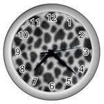 an_texture14 Wall Clock (Silver)