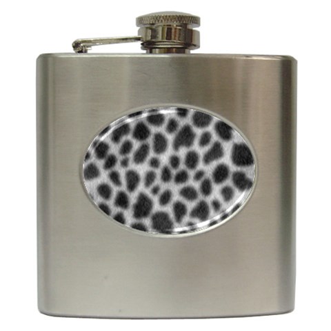 an_texture14 Hip Flask (6 oz) from ArtsNow.com Front