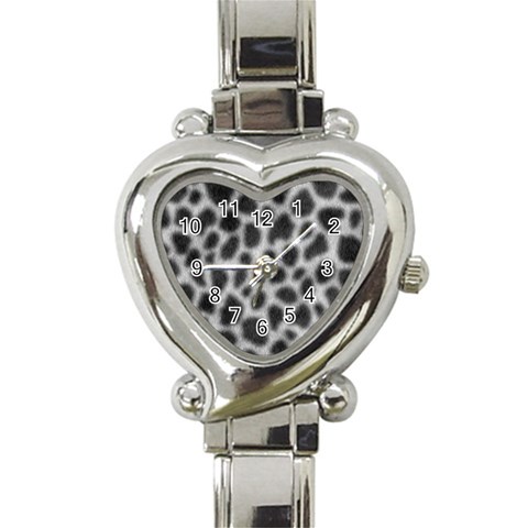 an_texture14 Heart Italian Charm Watch from ArtsNow.com Front