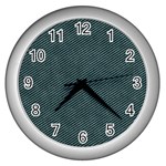 fa_texture02 Wall Clock (Silver)