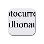 cryptocurrency millionaire Rubber Coaster (Square)