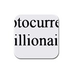 cryptocurrency millionaire Rubber Square Coaster (4 pack)