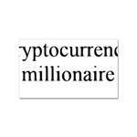 cryptocurrency millionaire Sticker (Rectangular)