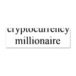 cryptocurrency millionaire Sticker (Bumper)