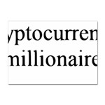 cryptocurrency millionaire Sticker A4 (10 pack)