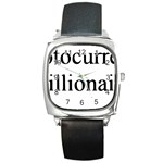 cryptocurrency millionaire Square Metal Watch