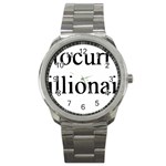 cryptocurrency millionaire Sport Metal Watch