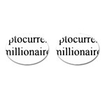 cryptocurrency millionaire Cufflinks (Oval)