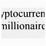 cryptocurrency millionaire Large Glasses Cloth