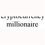 cryptocurrency millionaire Large Bar Mat