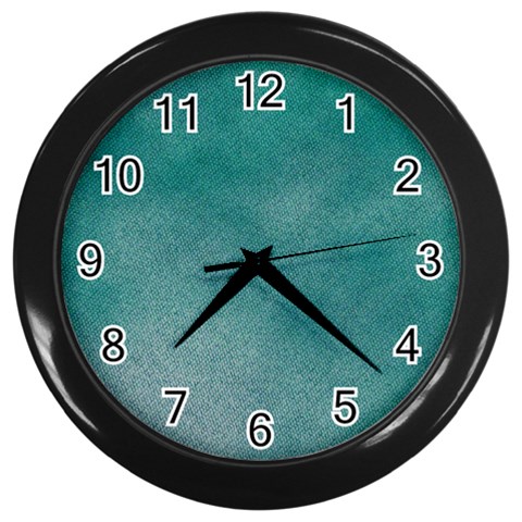 fa_texture01 Wall Clock (Black) from ArtsNow.com Front