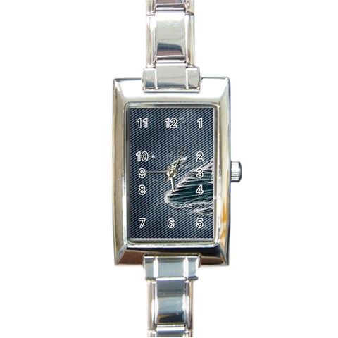 fa_texture05 Rectangular Italian Charm Watch from ArtsNow.com Front