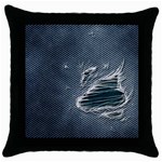 fa_texture05 Throw Pillow Case (Black)