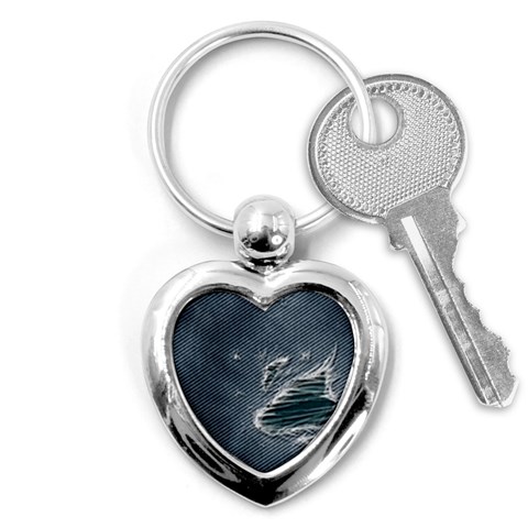 fa_texture05 Key Chain (Heart) from ArtsNow.com Front