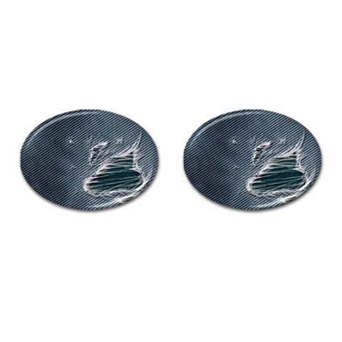 fa_texture05 Cufflinks (Oval) from ArtsNow.com Front(Pair)