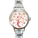 tree008 Round Italian Charm Watch