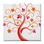 tree008 Tile Coaster