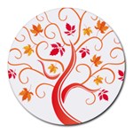 tree008 Round Mousepad