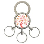 tree008 3-Ring Key Chain