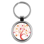 tree008 Key Chain (Round)