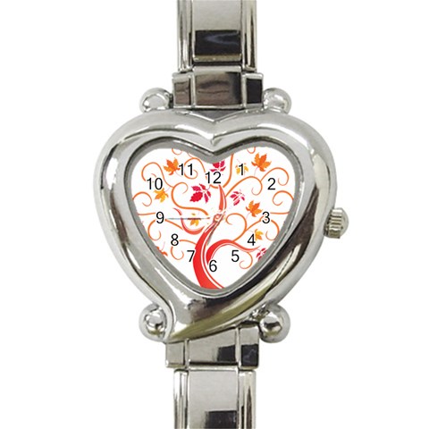 tree008 Heart Italian Charm Watch from ArtsNow.com Front