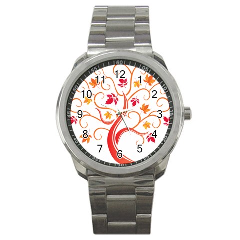 tree008 Sport Metal Watch from ArtsNow.com Front