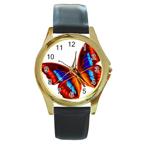 006 Round Gold Metal Watch from ArtsNow.com Front