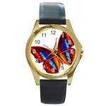 006 Round Gold Metal Watch