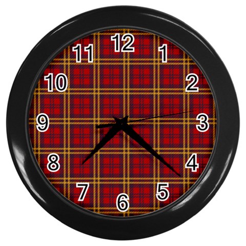 cl027 Wall Clock (Black) from ArtsNow.com Front