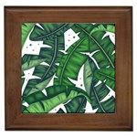 Banana Leaf Framed Tile