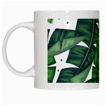 Banana Leaf White Mug