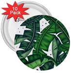 Banana Leaf 3  Button (10 pack)