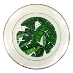 Banana Leaf Porcelain Plate