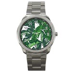 Banana Leaf Sport Metal Watch